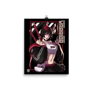 SUPREMExWARRIORS "Lone Warrior" Kitsune Girl Mini Print