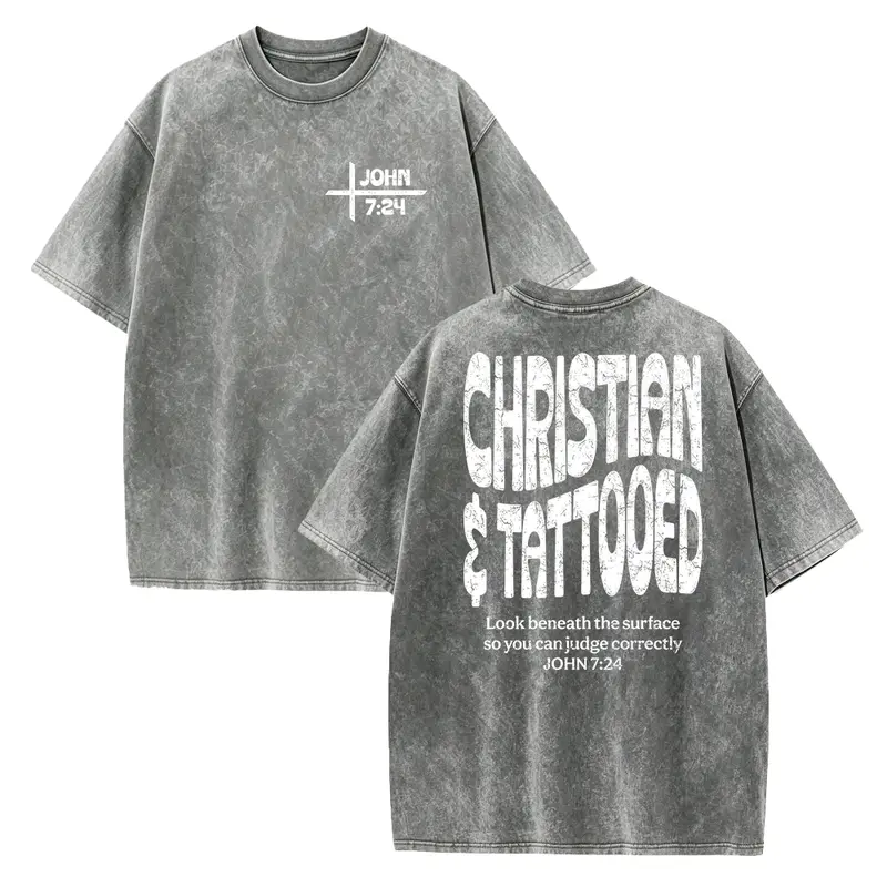 Women's Short-Sleeve Christian Graphic Tshirt - Fitted Round Neck, Smooth Seamless Solid Cotton, Soft Fabric, Casual Digital Print Trendy Clothes for Women Fold-and-Go Christian Clothing