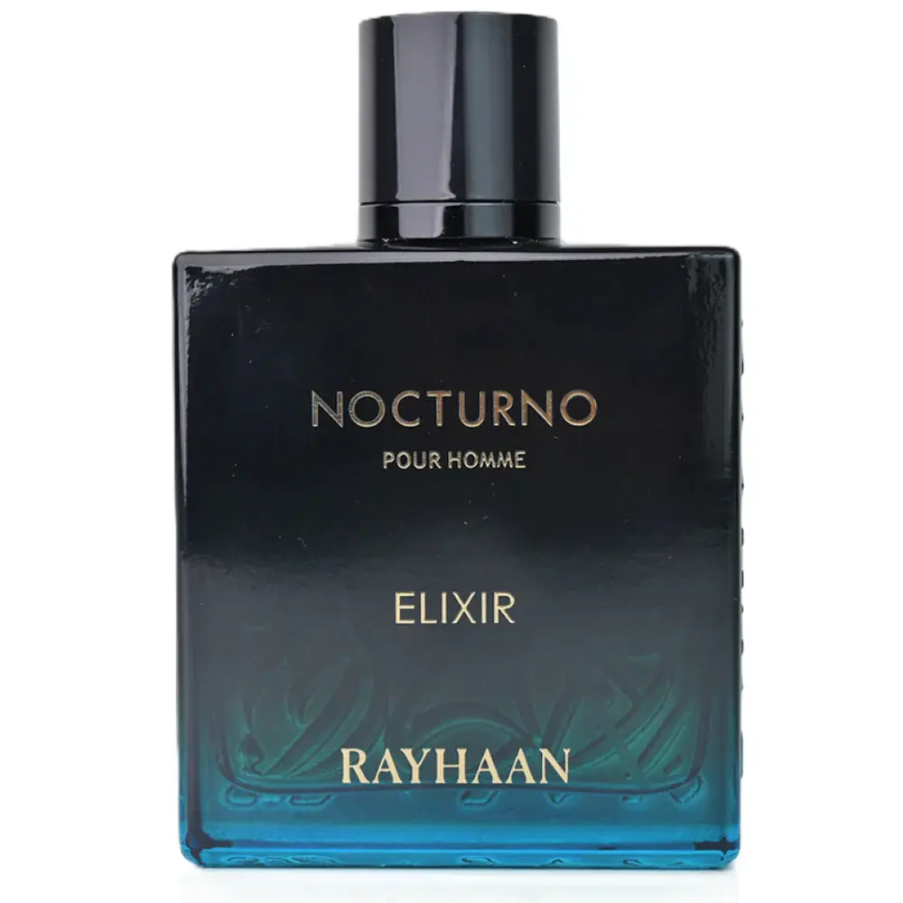 Rayhaan Nocturno Elixir Eau de Parfum, 100ml Woody Alcohol-Based Men's Fragrance, Single Item for Men