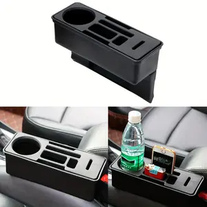 corvette cup holder 1pc Car Seat Crevice Gap Storage Box Auto Organizer Coin Drink Coffee Phone Stand Cigarette Holder Container Interior Accessories