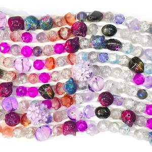 L1116]Lavender Nebula DIY Beads DIY Charms Set LL