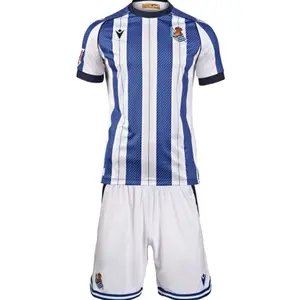 Real Sociedad 2025/26 Home and Away Full Set Soccer Kit, Premium Fabric Match Style Set C
