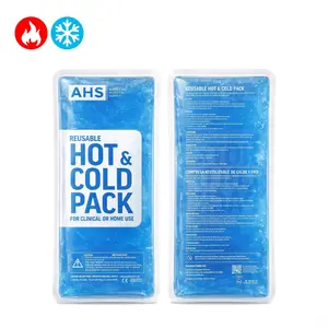 American Hospital Supply Reusable Hot & Cold Pack, Flexible Gel Compress for Pain Relief & Injury Recovery, 6x12in