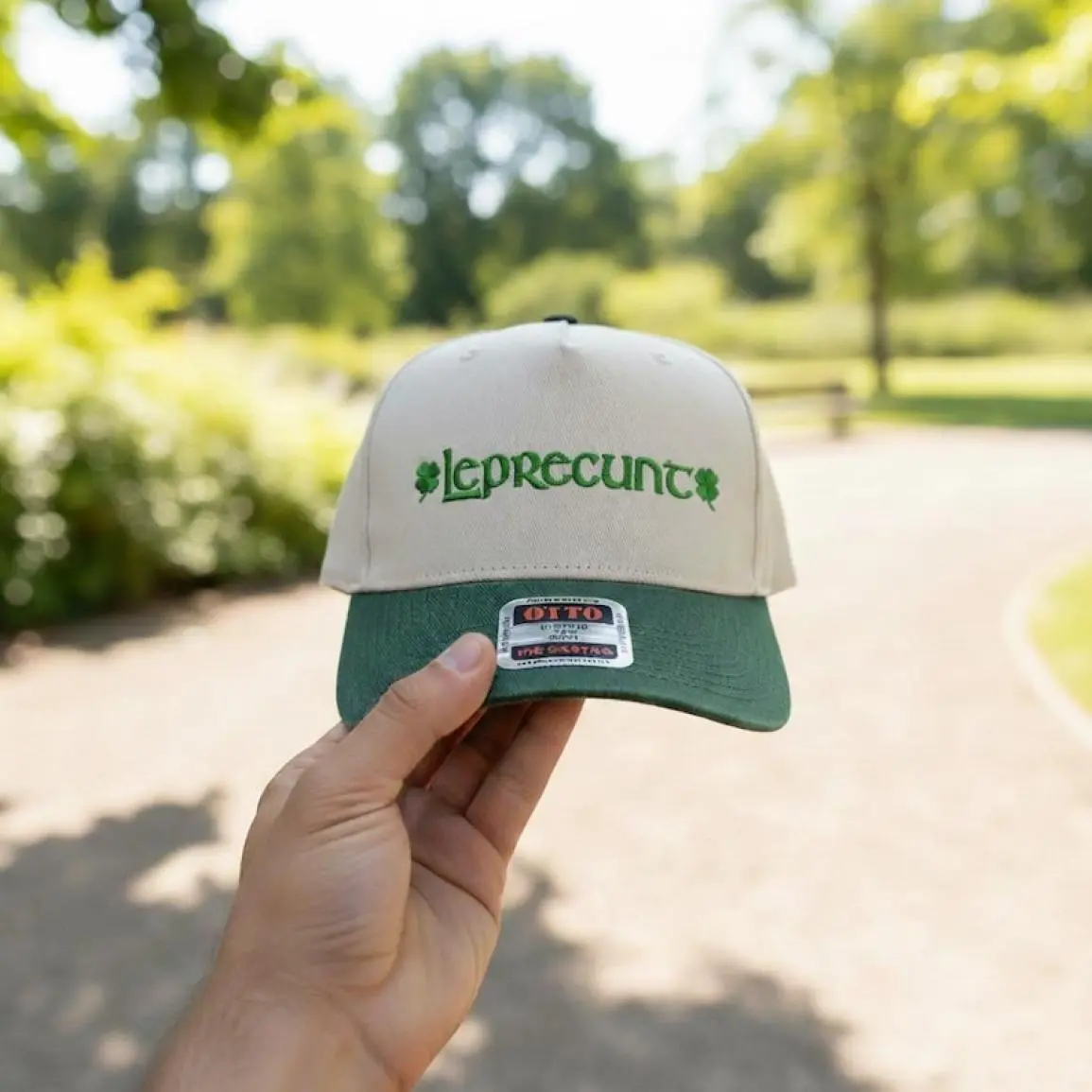 [Made-To-Order] Leprecunt Embroidered Hat, Funny St Patricks Day Statement Cap, Irish Humor Gift