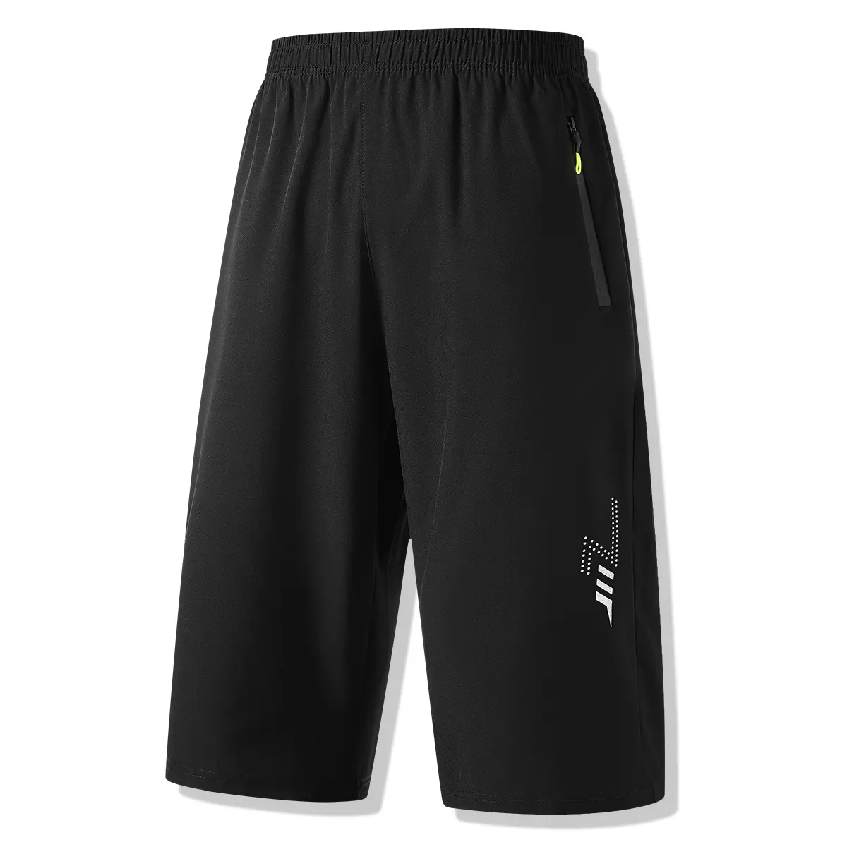 Men's Ultimate Quick-Dry Athleisure Shorts - Elastics, Dry-Fit, Body-Fitting, Dual-Sport 3-Pocket Style with Lightweight Breathable Stretch Fabric, Elastic Waistband, Zipper & Side Pockets for Running, Gym, Elastics Shorts, Shorts