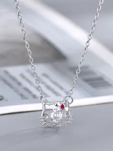 1 PC Pretty Cubic Zirconia Charms Necklace Pendant For Women Valentine's Day Gift Wedding Jewelry