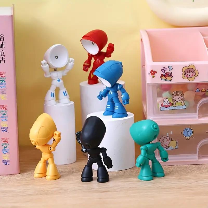 LED Mini Night Light, Lonely Robot Cartoon Cute Robot Design Companion Table Light for Halloween, Christmas, Thanksgiving Gifts