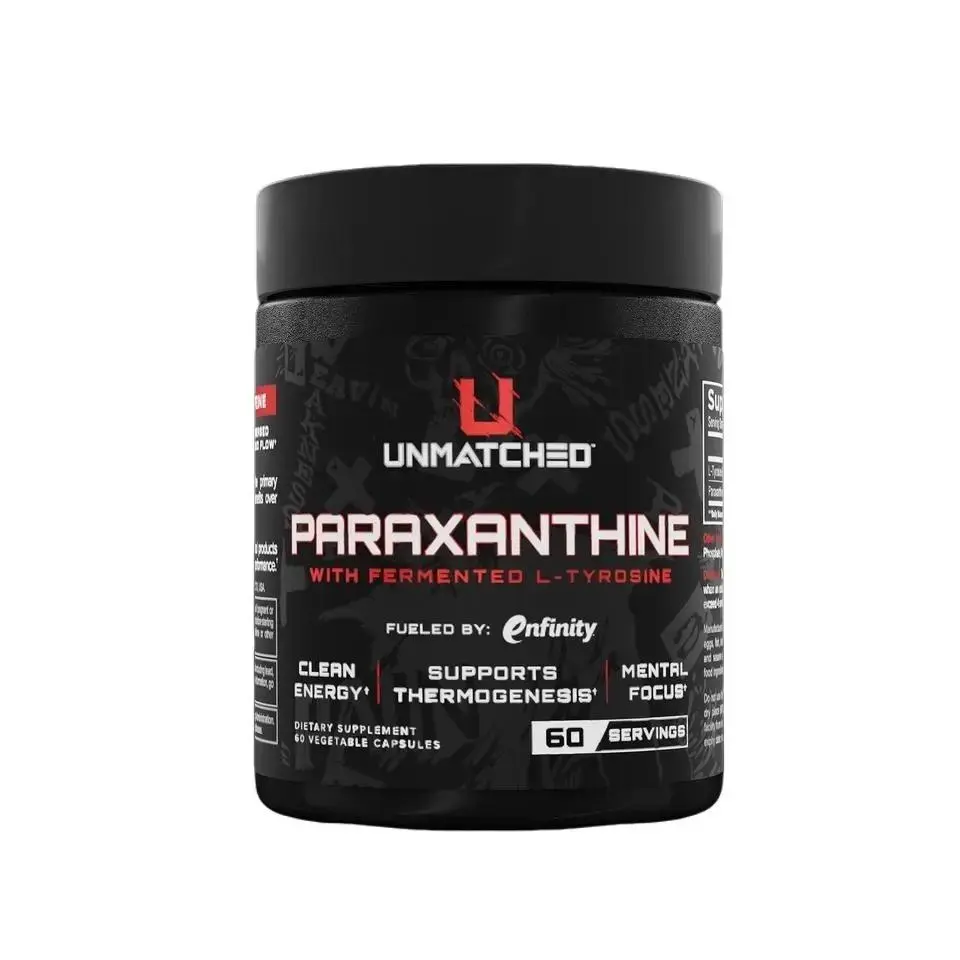 Unmatched Paraxanthine Capsules with Enfinity - 100mg Paraxanthine + Fermented L-Tyrosine - Clean Energy, Focus & Mood Caffeine Alternative, No Jitters or Crash, 60 Servings