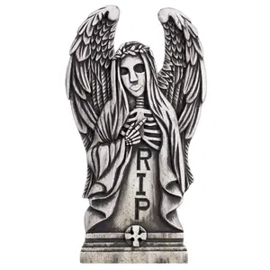 24-Inch Angel of Death Tombstone Decoration