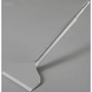3-in Wide Tile Removal Chisel for SDS Plus Drills - Angled Bent Design for Precision Work - Durable Cranked Construction - Efficient 3"X10" Demolition Tool - Reusable Heavy-Duty Chisel Bit
