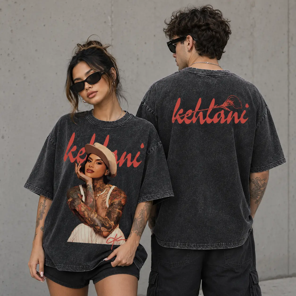 Unisex Kehlani Acid Washed T-Shirt, K Wrorld Tour Merch, Kehlani Fan Gift Shirt, Concert Outfit, Soft And Comfortable Pure Cotton Fabric Sports And Outdoor Wear, Back To School