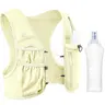 Running Vest for Women Men, US Patent, Adjustable Chest Straps Running Hydration Vest with a 500ml Soft Flask, Lightweight Reflective Hydration Backpack for Marathon