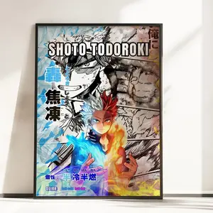 Shoto Todoroki Phosphor Poster My Hero Academia Anime Art Decor All Sizes
