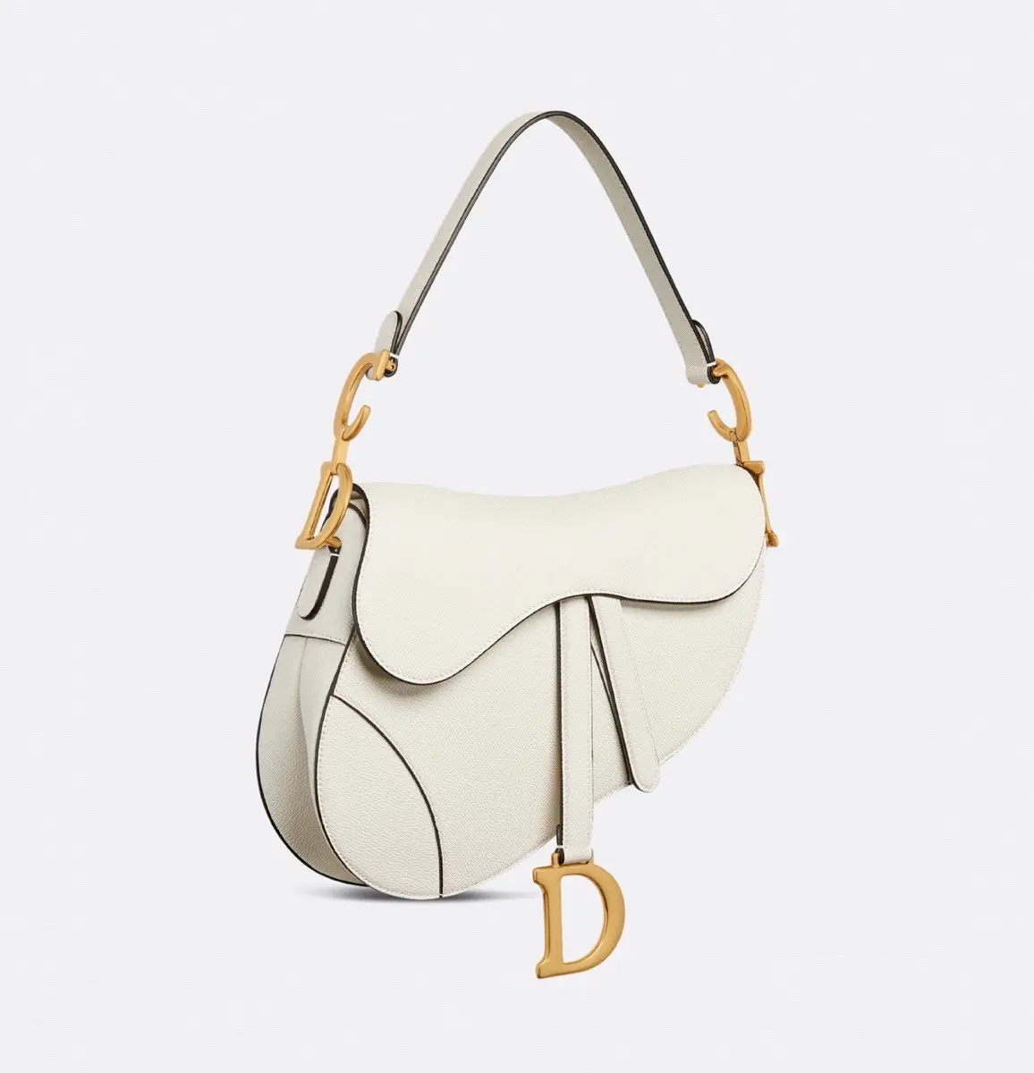 Pre-owned Dior Platinum Saddle Bag Medium Size（2602930）