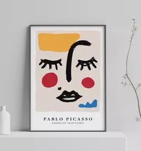 Picasso Line Art, Picasso Woman Portrait, Minimalist Portrait, Print Poster