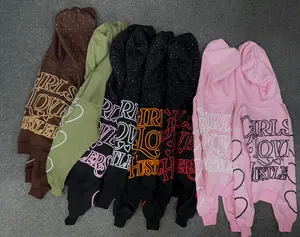 Girls Love Hustlers Exclusive Diamond Zip Ups