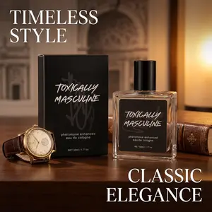 Pheromone-Enhanced Eau de Cologne 50ml-Toxically Masculine-Lemon,Bergamot,Mint,Lavender,Sandalwood-Fragrance gift-Mother's Day gifts