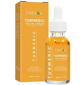 Turmeric Oil for Face & Body - All Natural Turmeric Skin Brightening Oil for Dark Spots - Turmeric Facial Repair Serum Cleanses Skin, Fights Acne, Evens Tone, Heals Scars - Turmeric Serum for All Skin
