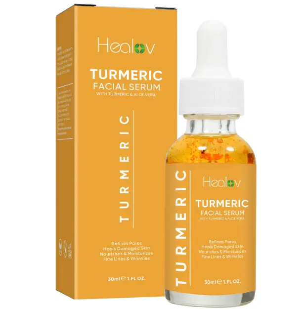 Turmeric Oil for Face & Body - All Natural Turmeric Skin Brightening Oil for Dark Spots - Turmeric Facial Repair Serum Cleanses Skin, Fights Acne, Evens Tone, Heals Scars - Turmeric Serum for All Skin