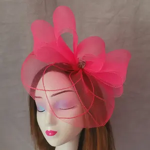 fushia pink fascinator