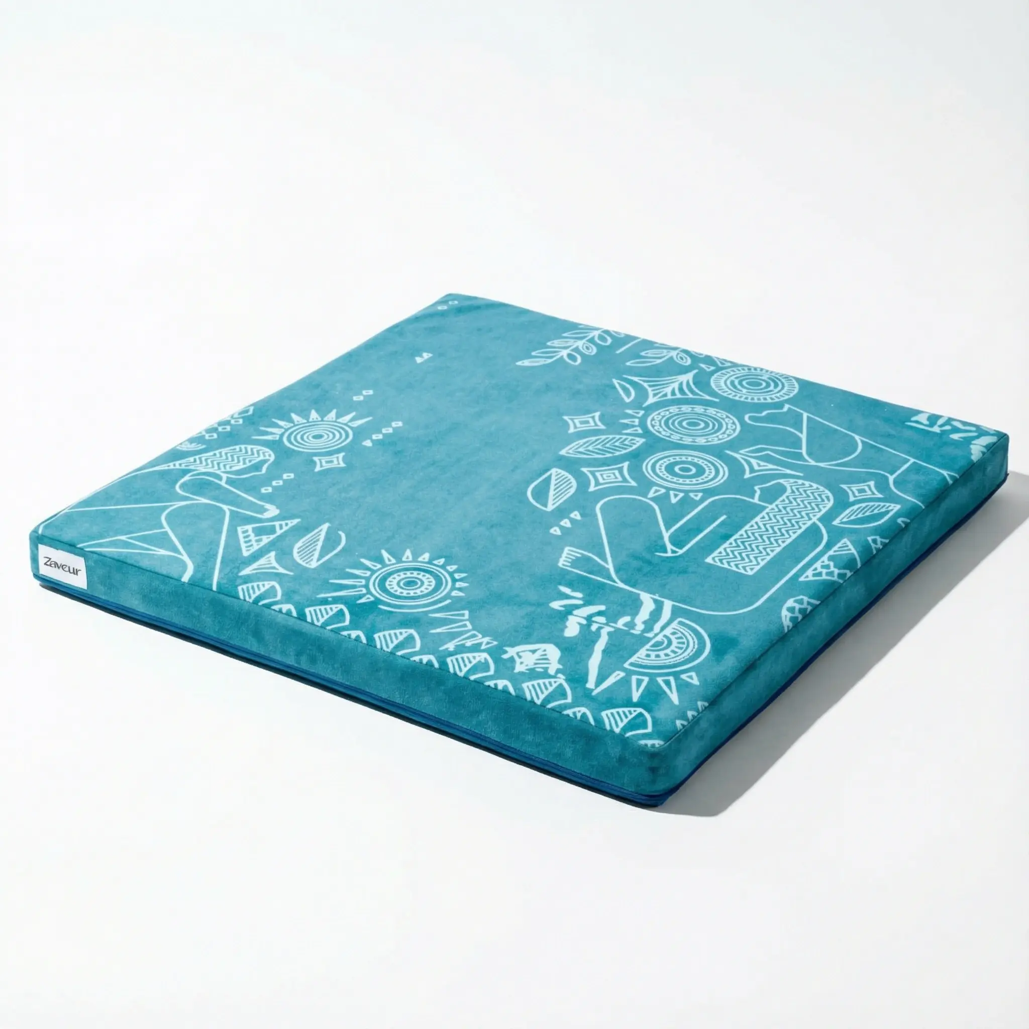 Royal Court Meditation Mat - 24" x 24" for Peaceful Yoga and Relaxation