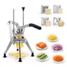 【Fallpicks】VEVOR French Fry Cutter, Commercial Vegetable Chopper with 4 Blades (1/2", 3/8", 1/4" & 6-Wedge with Corer), Lever Stainless Steel Potato Slicer for Home Thick, Regular & Thin Fries Cut, Onion, Fruit