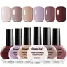 OpenLive Women's 6-Color 10ml Nail Polish Bottles Set (openlive-6color-02) - Nude Pink, Brown, Red, Purple Neutral Shades, Fast Dry Nail Polish, Durable, Flawless Coverage, Cosmetic for Salon DIY Art Care