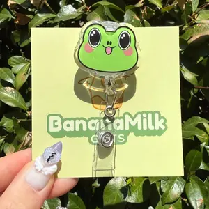 KPOP Bias Resin Retractable Acrylic Badge Reels