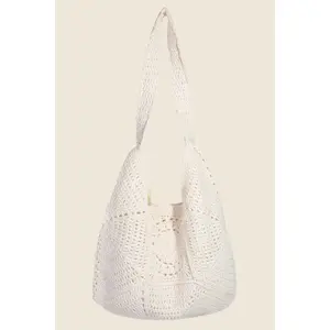 Fame Braided Panels Hobo Shoulder Tote Bag