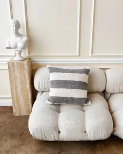 Casa Cubista Striped Pillow - Gray