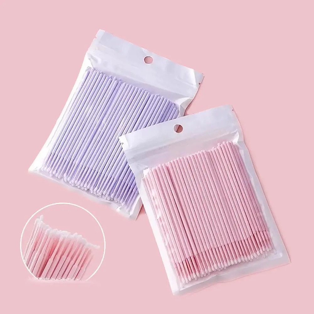 50/100/200pc Disposable Micro Brushes Eyelashes Extension Individual Lashes Removing Swab Micro Brush For Eyelash Extension Tool