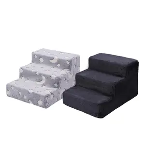 Pet Stairs, Soft & Comfortable Pet Stairs, 1 Count Pet Climbing Stairs, Pet Furniture for Small Dogs, Teddy, Dog & Cat Furniture