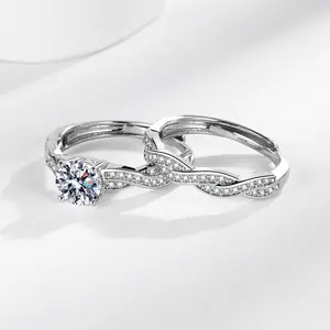 Vintage Twist Silver Cubic Zirconia Ring suit