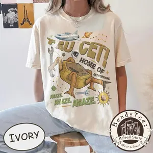 Comfort Colors Project Hail Mary Rocky, Retro Bookish T-Shirt, Andy Weir Fan Shirt, Booklist Lover Tee
