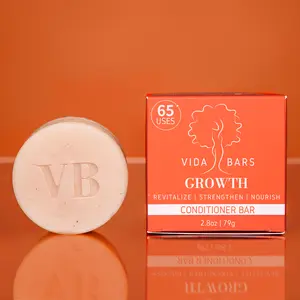 Vida Bars Growth Conditioner Bar Revitalize Strengthen Nourish Curly Haircare Cleansing Formula Free of Sulfates