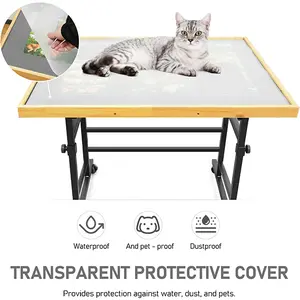 ALL4JIG 1500-Piece Puzzle Table with Legs & Wheels, Wooden Jigsaw Table with 4 Drawers & Protective Cover, Upgraded Stable & Lightweight Design for Adults