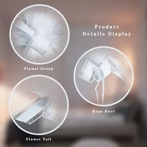 6 PCS Large Pull Bows,Bow for Gift Wrapping,Gifts Decorations,6″ Party Wedding Ribbon Bows for Wrapping Boxes or Flower Decorations,Presents or Christmas Tree (White)