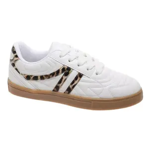 Outwoods Kids Fast-57 Lace Up Fashion Sneakers, Leopard Print Combo (1)
