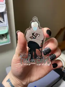 Feel the Bern, Bernie Sanders, Acrylic Keychain