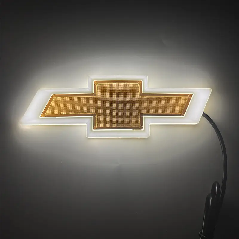 4D Illuminated Chevrolet Logo Light for Cruze, LED Emblem Tailgate Badge Lamp, Weatherproof Plug & Play Car Decoration