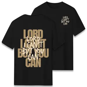 Christian Encouragement Shirt Lord I Cant But You Can Minimal Neutral Aesthetic Church Gift TikTok