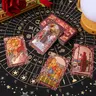SDIK&SSIK Unisex Pink Holographic Tarot Card Decks - Gold Foil Color-Shifting Waterproof Cards, Complete Set with Guidebook, Luxury Box, Summer Novelty Toy Perfect Gift
