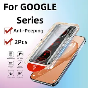 Google Pixel Series Privacy Screen Protector Film, Tempered Glass Protection, Anti-Spy Design, Dual-Pack, Compatible with Google Pixel Models