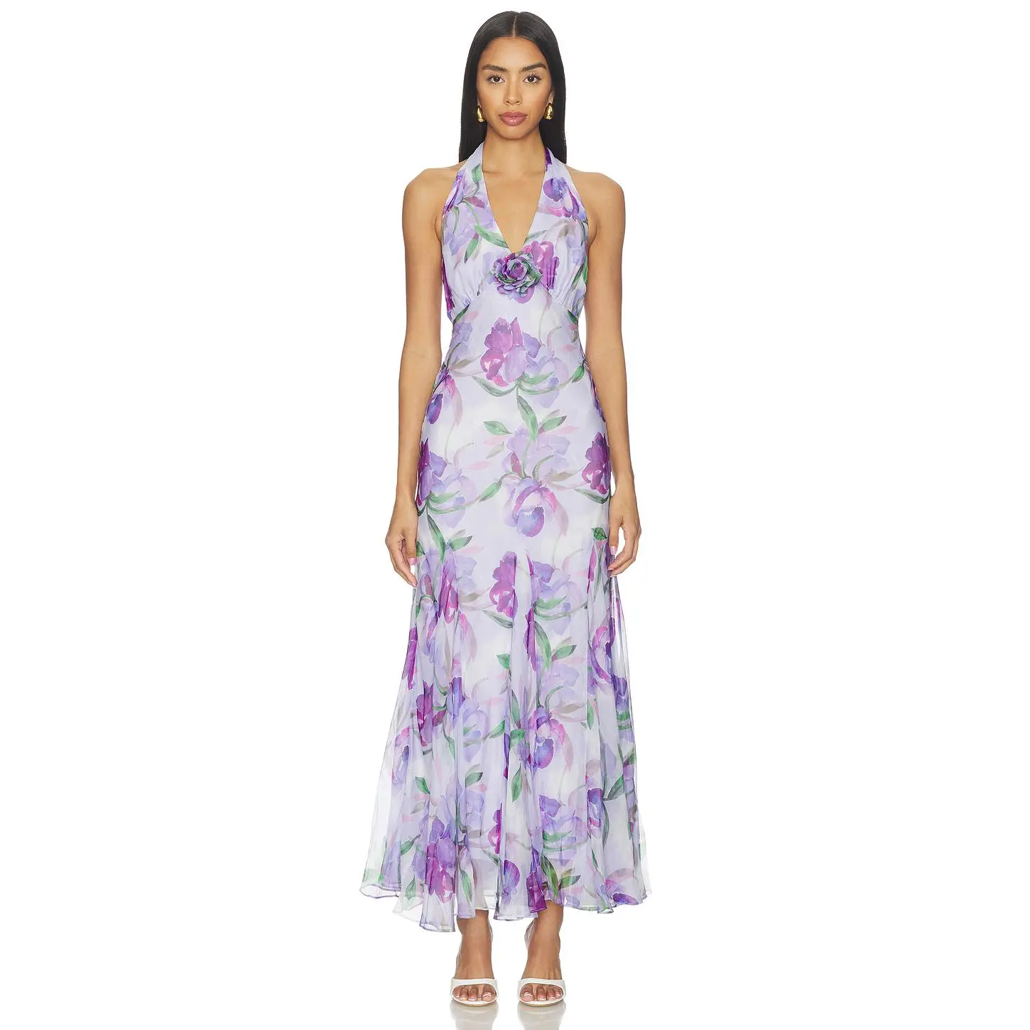 ASTR the Label Yasmeen Dress in Purple Floral