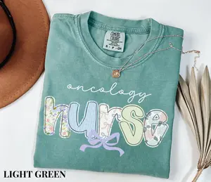 Comfort colors Oncology Nurse Shirt Hematology Nurse Tshirt Pediatric Oncology Nursing Tshirt New Nurse Gift Nurse Graduation Gift Hem OOnc
