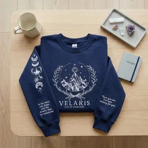 Velaris Embroidered Sweatshirt,Velaris City Of Starlight Embroidered Hoodie,City of Starlight,SJM sweater,The Night Court Shirt,ACOTAR Shirt
