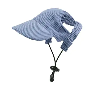 Dog Baseball Cap with Ear Holes – Adjustable Sun Hat for Dogs & Cats