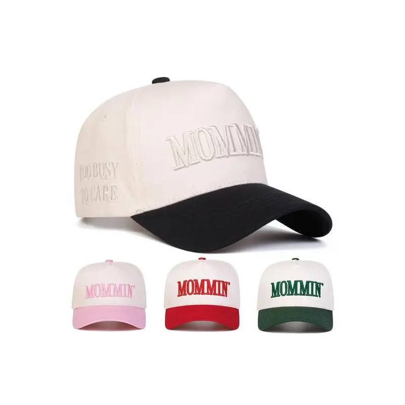 Unisex Stylish 5-Panels Moomin Letter Print Polyester Woven Baseball Cap, 1 Size Fits Adjustable Outdoor Hat with UV Shielding Sun Protection, Casual for Spring & Fall Travel, Stylish Hat, Five-Panels