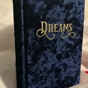 Crushed velvet Royal blue writing journal