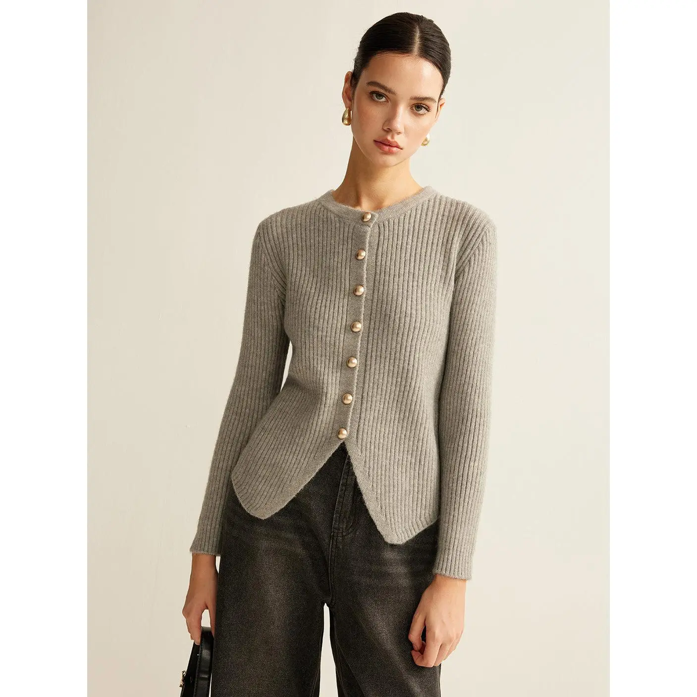 Button Down Split Cardigan Button Down Split Cardigan